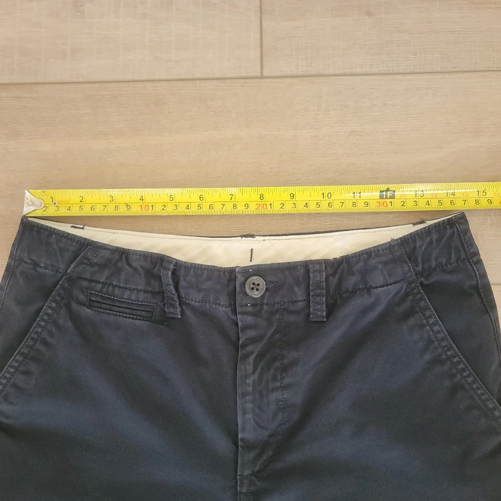 GAP Kids Boy Size 18 True Black Uniform Straight-Fit Stretch Adjustable Khakis